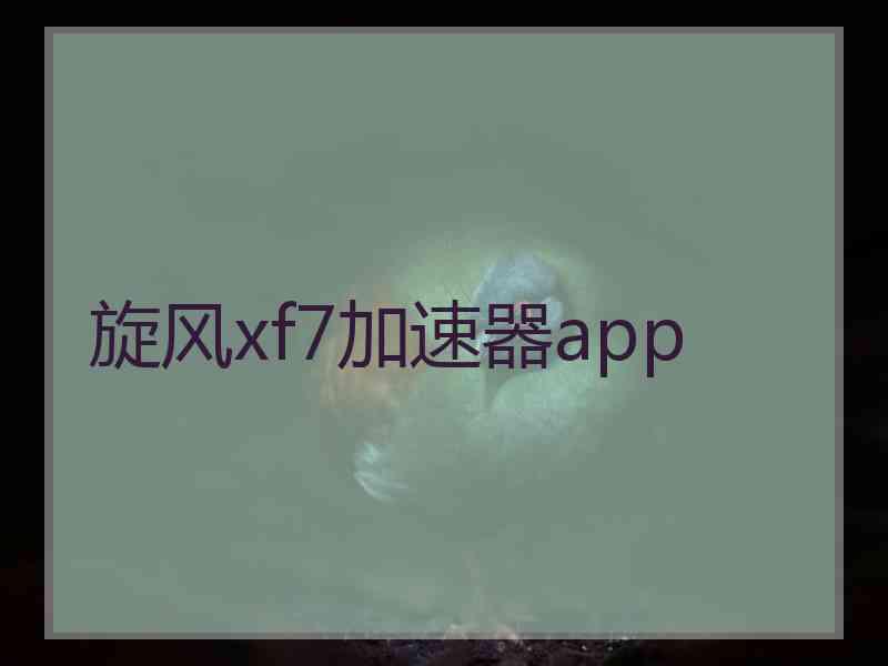 旋风xf7加速器app