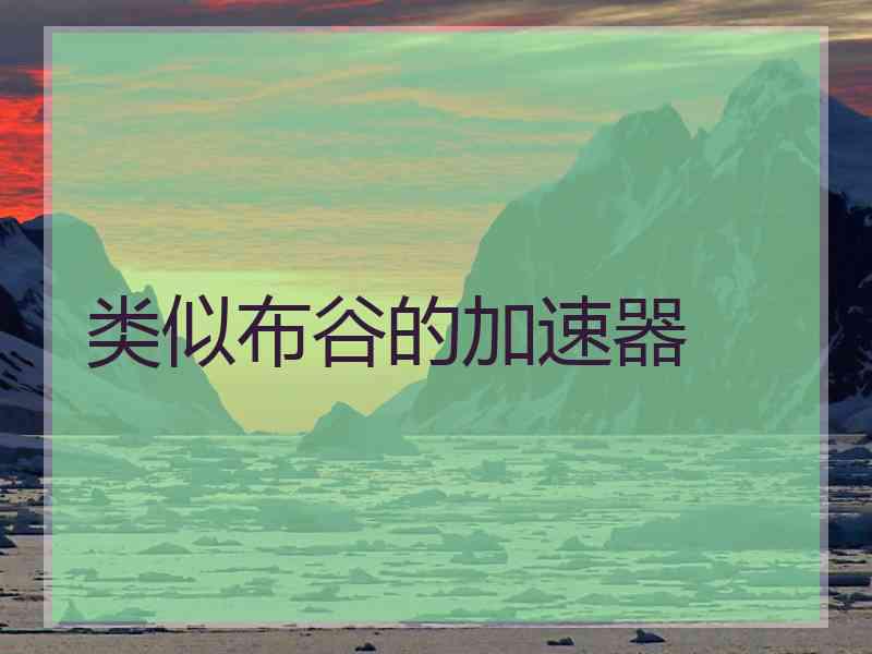 类似布谷的加速器