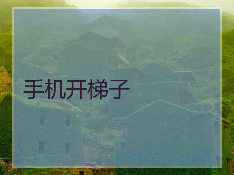 手机开梯子